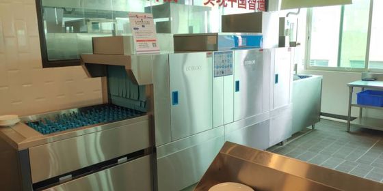 Trung Quốc Luxury Kitchenaid Máy rửa chén bằng thép không gỉ / OEM Rack Băng tải Máy rửa chén nhà cung cấp